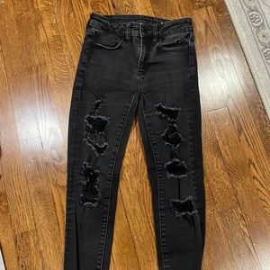 Black American eagle next level stretch jeans